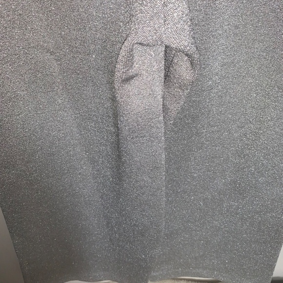 J. Crew Madison Lurex Sweater Metallic Silver Wide Leg Jumpsuit XS - Picture 8 of 11